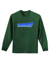 Onomatopoeia WOOSH Adult Long Sleeve Dark T-Shirt-TooLoud-Dark-Green-Small-Davson Sales