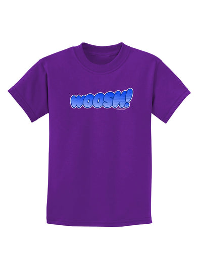 Onomatopoeia WOOSH Childrens Dark T-Shirt-Childrens T-Shirt-TooLoud-Purple-X-Small-Davson Sales