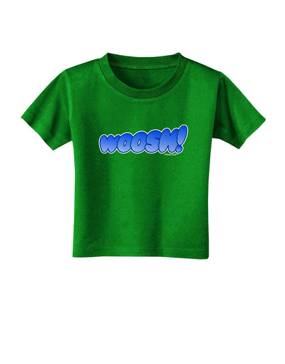 Onomatopoeia WOOSH Toddler T-Shirt Dark-Toddler T-Shirt-TooLoud-Clover-Green-2T-Davson Sales