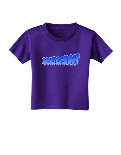 Onomatopoeia WOOSH Toddler T-Shirt Dark-Toddler T-Shirt-TooLoud-Purple-2T-Davson Sales