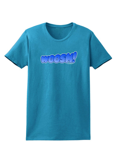 Onomatopoeia WOOSH Womens Dark T-Shirt-TooLoud-Turquoise-X-Small-Davson Sales