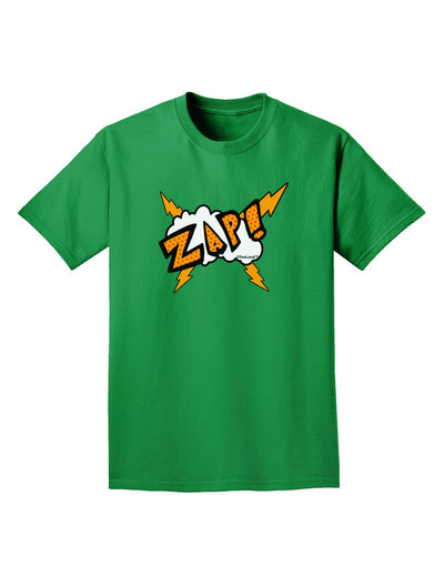 Onomatopoeia ZAP Adult Dark T-Shirt-Mens T-Shirt-TooLoud-Kelly-Green-Small-Davson Sales