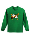 Onomatopoeia ZAP Adult Long Sleeve Dark T-Shirt-TooLoud-Kelly-Green-Small-Davson Sales