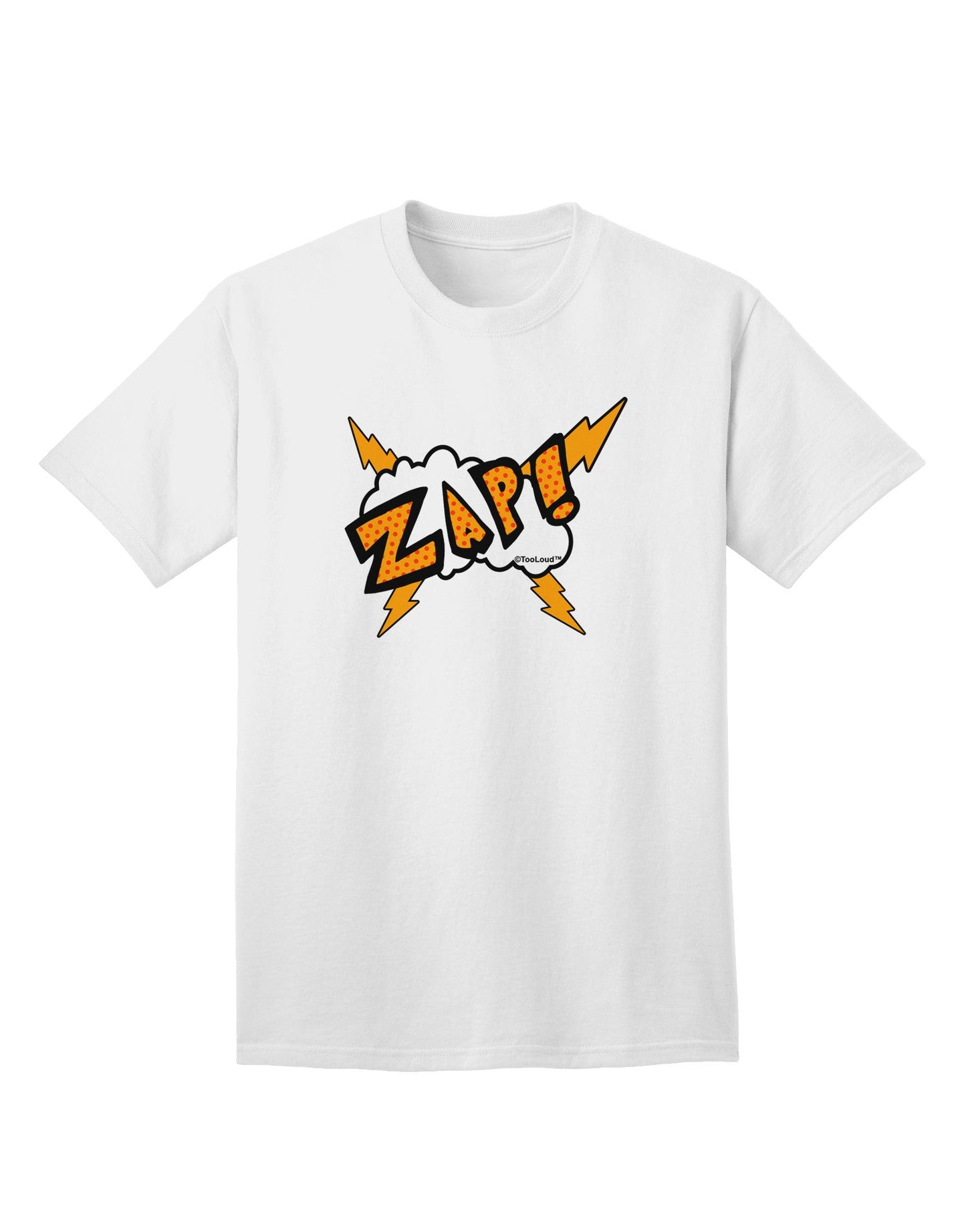 Onomatopoeia ZAP Adult T-Shirt-Mens T-Shirt-TooLoud-White-Small-Davson Sales