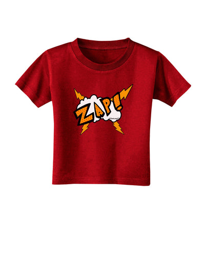 Onomatopoeia ZAP Toddler T-Shirt Dark-Toddler T-Shirt-TooLoud-Red-2T-Davson Sales