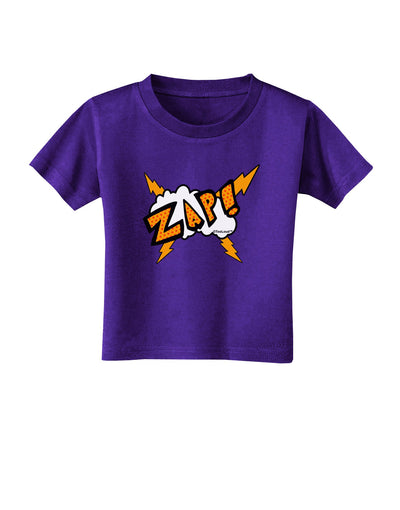 Onomatopoeia ZAP Toddler T-Shirt Dark-Toddler T-Shirt-TooLoud-Purple-2T-Davson Sales