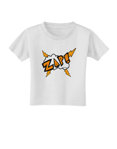 Onomatopoeia ZAP Toddler T-Shirt-Toddler T-Shirt-TooLoud-White-2T-Davson Sales