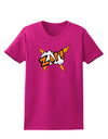 Onomatopoeia ZAP Womens Dark T-Shirt-TooLoud-Hot-Pink-Small-Davson Sales