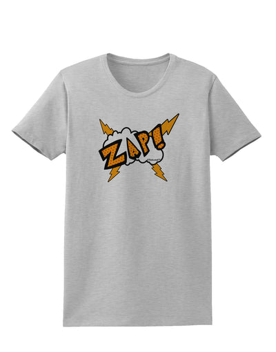 Onomatopoeia ZAP Womens T-Shirt-Womens T-Shirt-TooLoud-AshGray-X-Small-Davson Sales