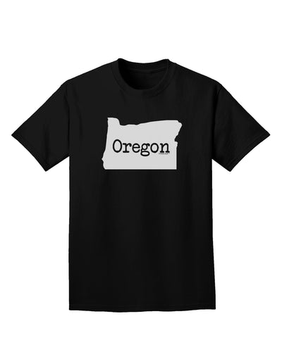 Oregon - United States Shape Adult Dark T-Shirt by TooLoud-Mens T-Shirt-TooLoud-Black-Small-Davson Sales