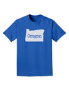 Oregon - United States Shape Adult Dark T-Shirt by TooLoud-Mens T-Shirt-TooLoud-Royal-Blue-Small-Davson Sales