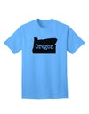 Oregon - United States Shape Adult T-Shirt by TooLoud: A Stylish Representation of Oregon's Unique Identity-Mens T-shirts-TooLoud-Aquatic-Blue-Small-Davson Sales