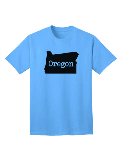 Oregon - United States Shape Adult T-Shirt by TooLoud: A Stylish Representation of Oregon's Unique Identity-Mens T-shirts-TooLoud-Aquatic-Blue-Small-Davson Sales