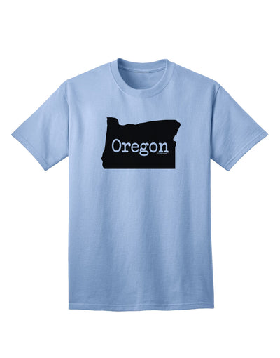 Oregon - United States Shape Adult T-Shirt by TooLoud: A Stylish Representation of Oregon's Unique Identity-Mens T-shirts-TooLoud-Light-Blue-Small-Davson Sales