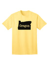 Oregon - United States Shape Adult T-Shirt by TooLoud: A Stylish Representation of Oregon's Unique Identity-Mens T-shirts-TooLoud-Yellow-Small-Davson Sales