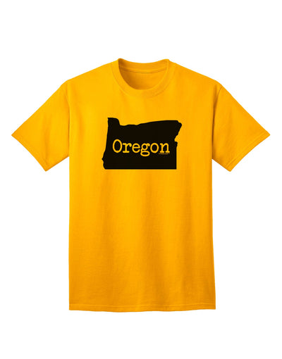 Oregon - United States Shape Adult T-Shirt by TooLoud: A Stylish Representation of Oregon's Unique Identity-Mens T-shirts-TooLoud-Gold-Small-Davson Sales