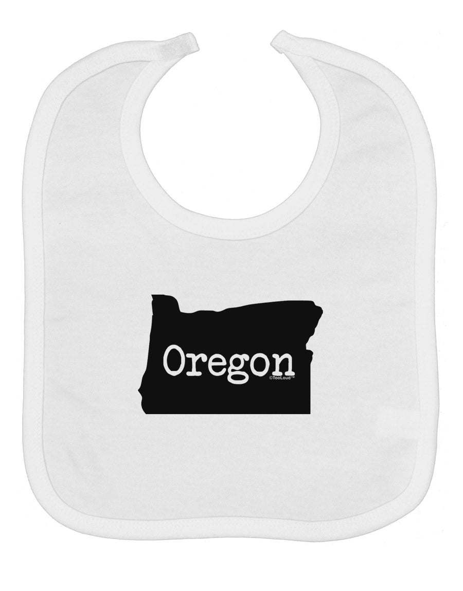 Oregon - United States Shape Baby Bib by TooLoud