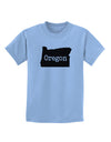 Oregon - United States Shape Childrens T-Shirt by TooLoud-Childrens T-Shirt-TooLoud-Light-Blue-X-Small-Davson Sales