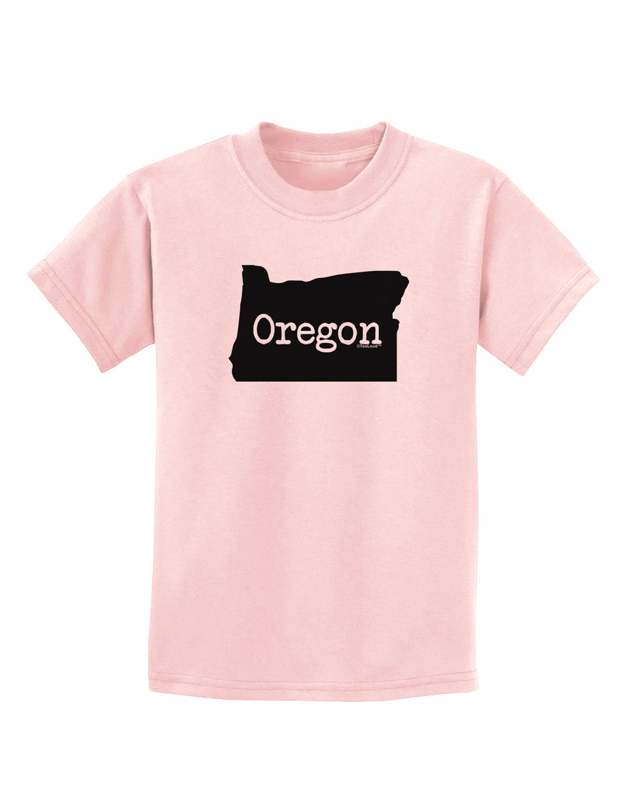 Oregon - United States Shape Childrens T-Shirt by TooLoud-Childrens T-Shirt-TooLoud-White-X-Small-Davson Sales