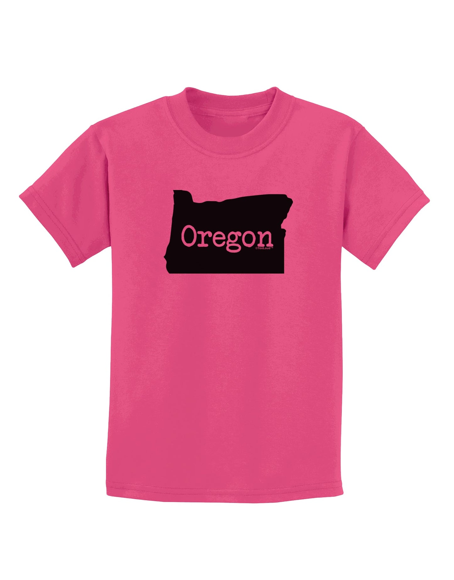 Oregon - United States Shape Childrens T-Shirt by TooLoud-Childrens T-Shirt-TooLoud-Sangria-X-Small-Davson Sales