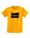Oregon - United States Shape Childrens T-Shirt by TooLoud-Childrens T-Shirt-TooLoud-Gold-X-Small-Davson Sales