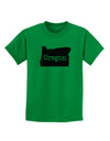 Oregon - United States Shape Childrens T-Shirt by TooLoud-Childrens T-Shirt-TooLoud-Kelly-Green-X-Small-Davson Sales