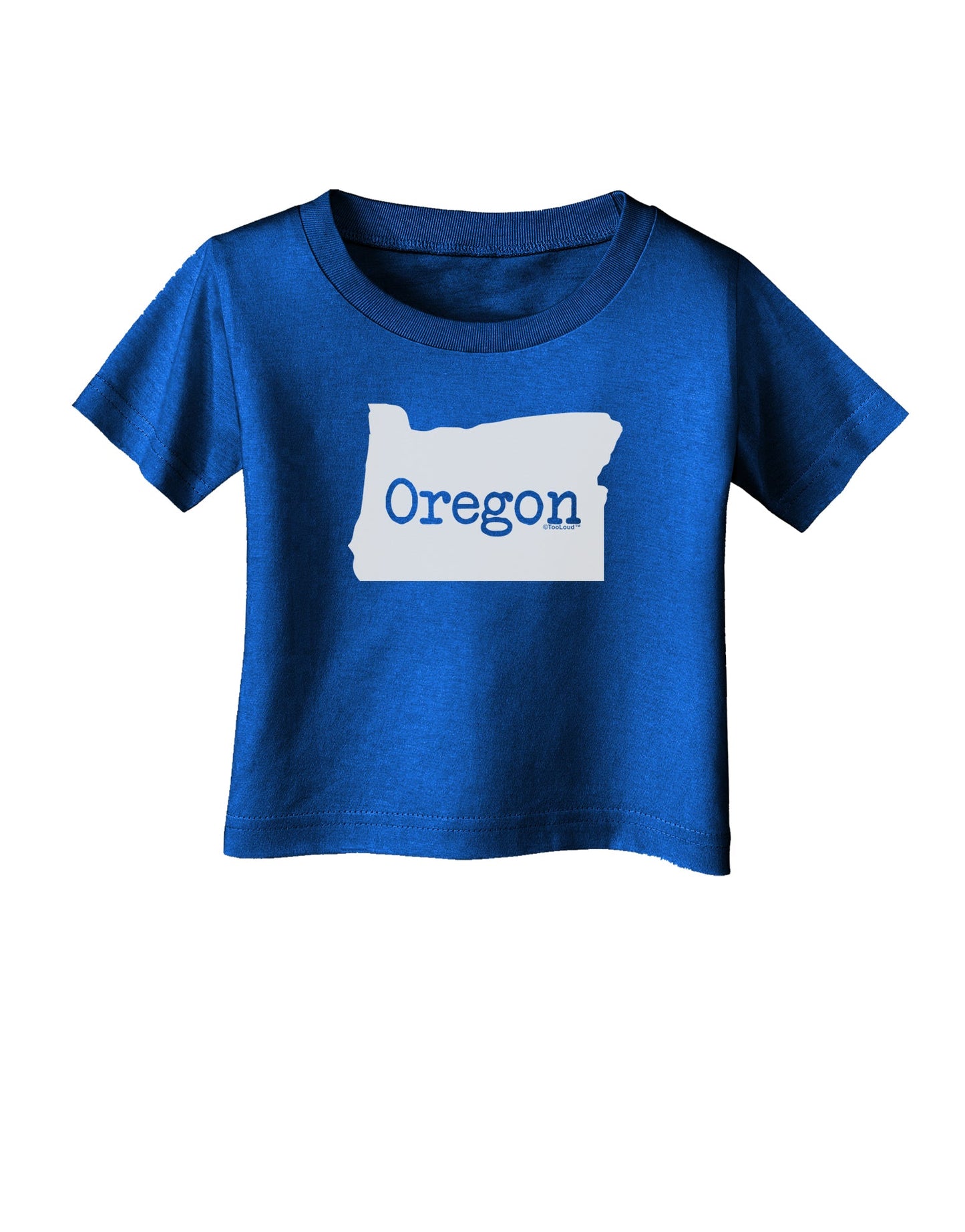 Oregon - United States Shape Infant T-Shirt Dark by TooLoud-Infant T-Shirt-TooLoud-Royal-Blue-06-Months-Davson Sales