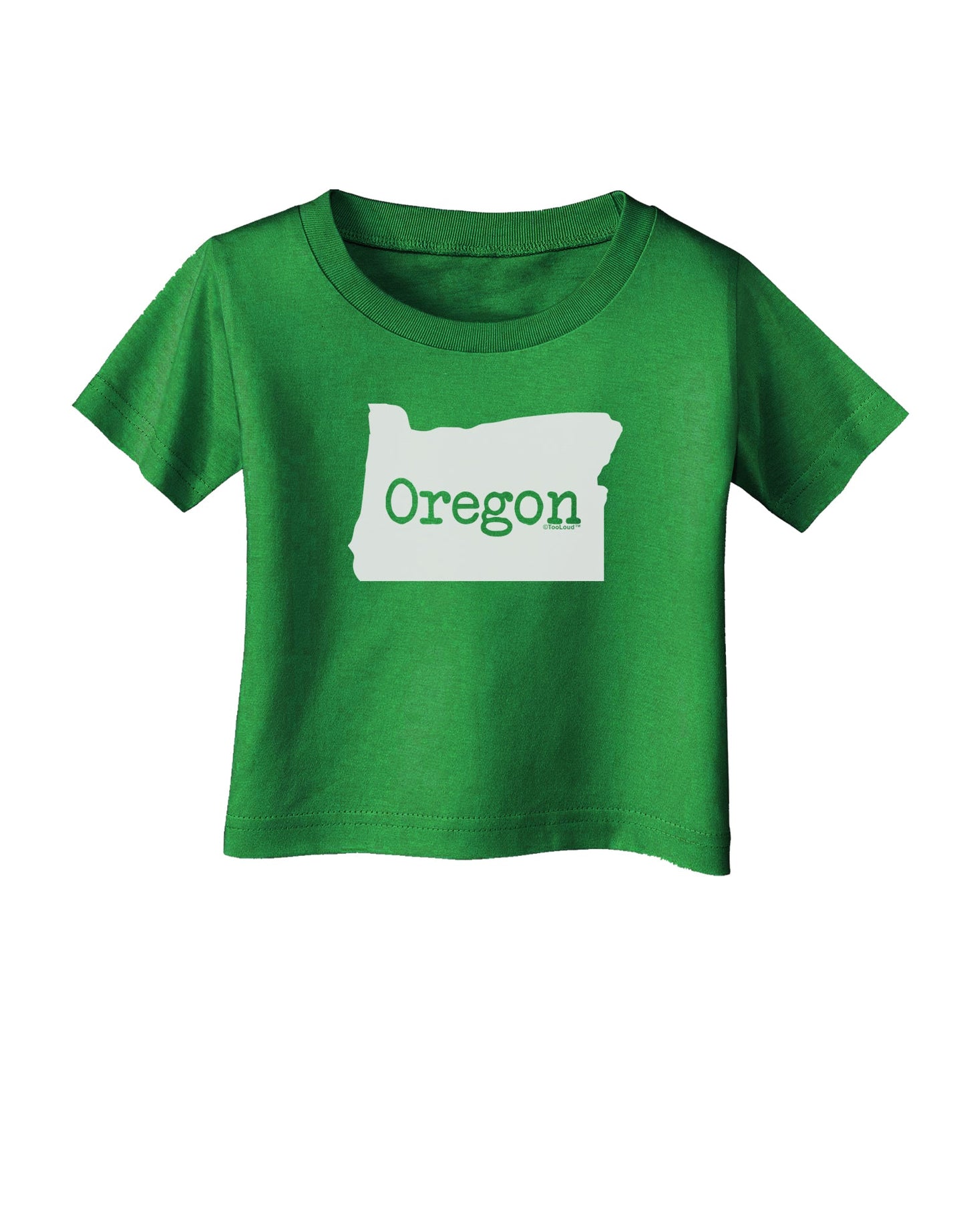 Oregon - United States Shape Infant T-Shirt Dark by TooLoud-Infant T-Shirt-TooLoud-Clover-Green-06-Months-Davson Sales