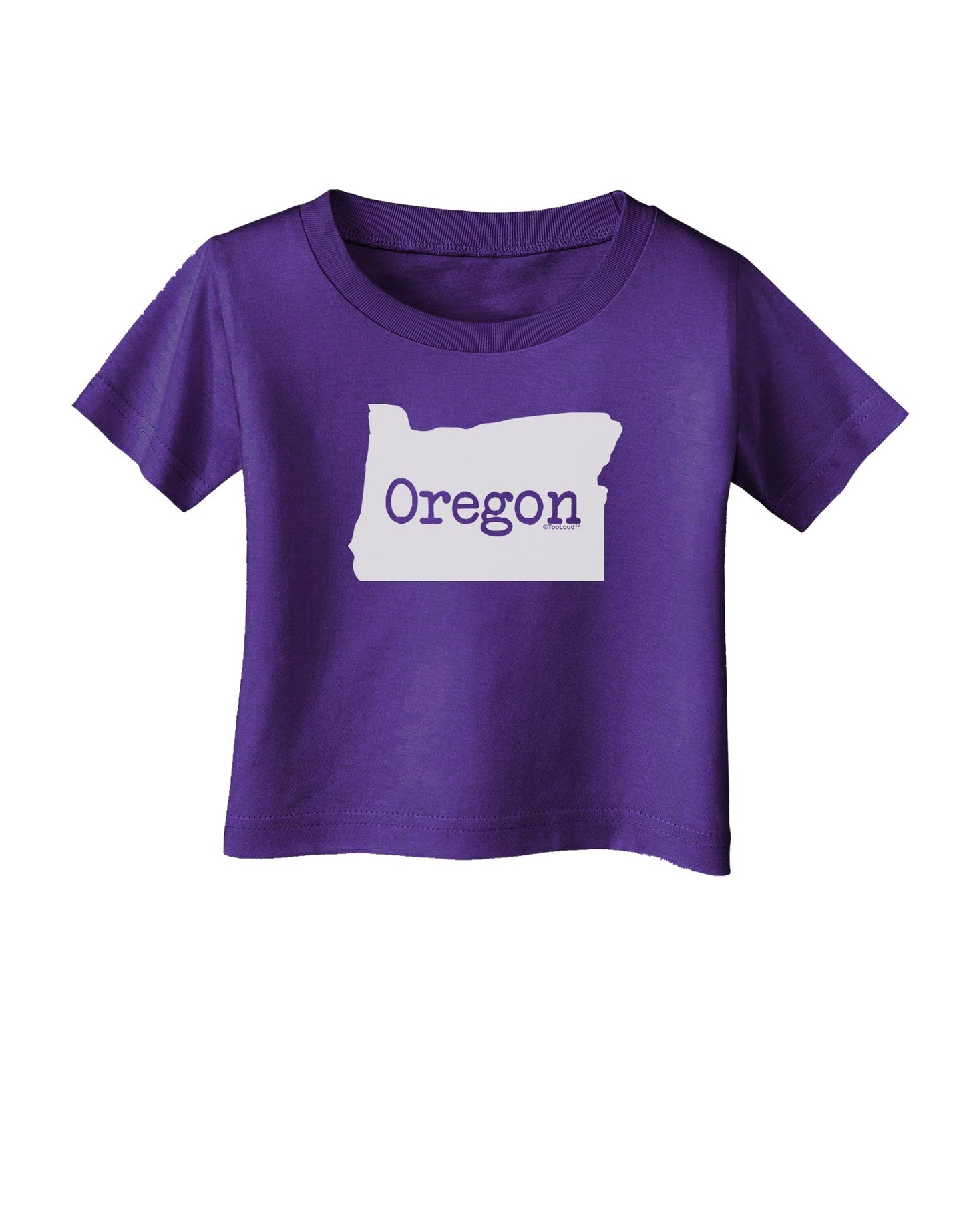 Oregon - United States Shape Infant T-Shirt Dark by TooLoud-Infant T-Shirt-TooLoud-Purple-06-Months-Davson Sales