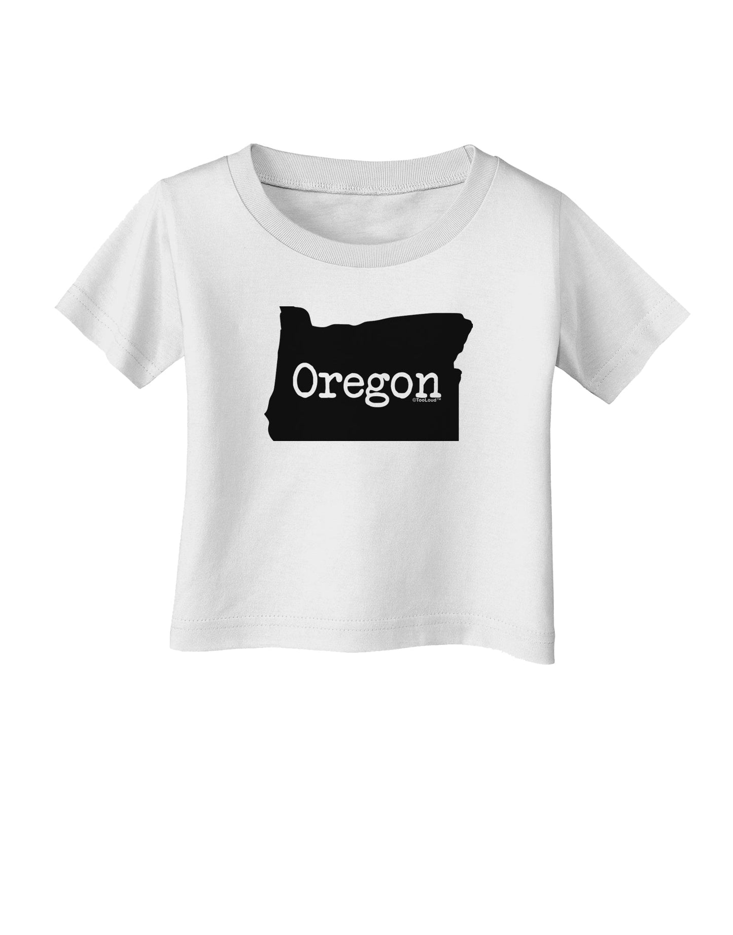 Oregon - United States Shape Infant T-Shirt by TooLoud-Infant T-Shirt-TooLoud-White-06-Months-Davson Sales
