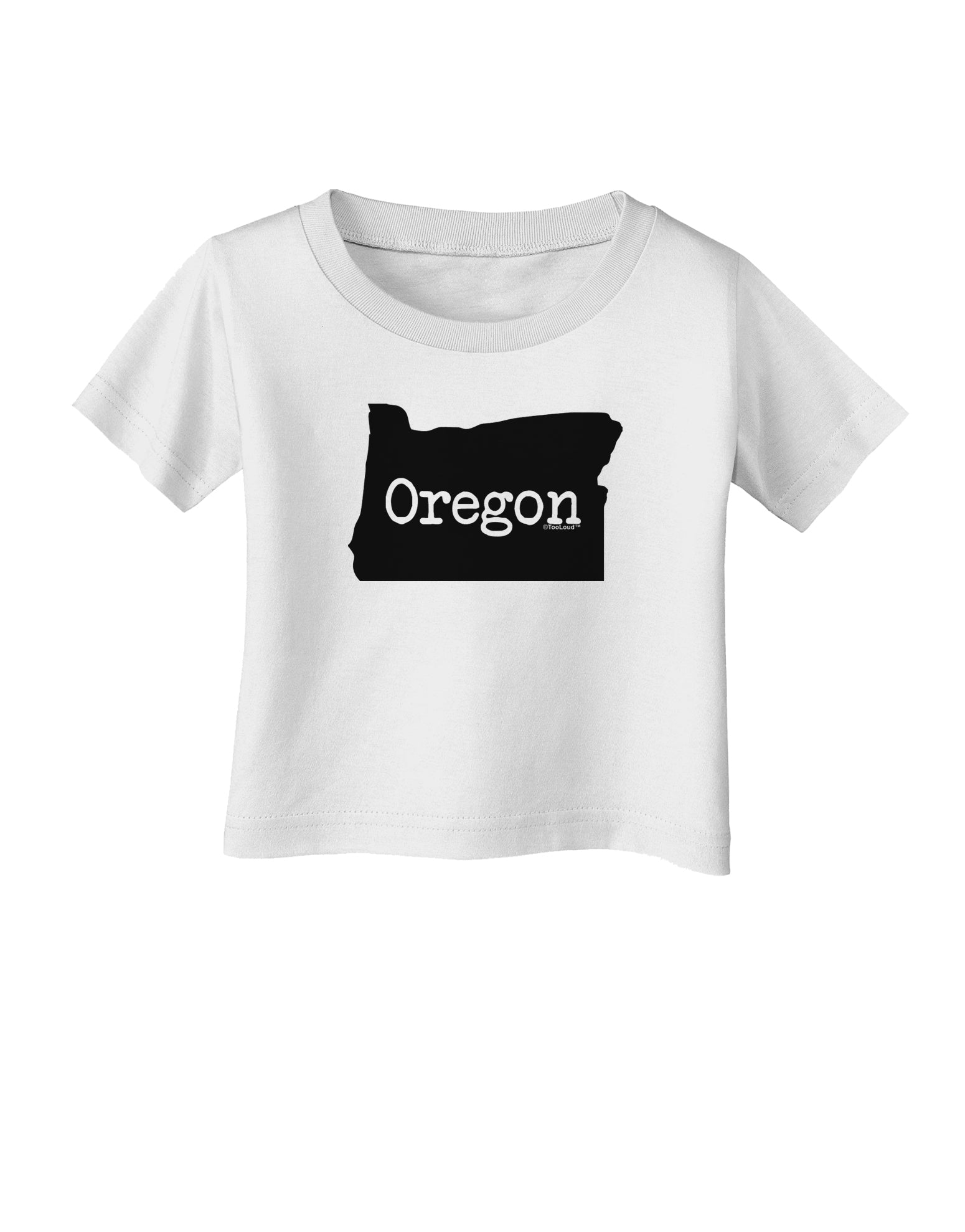 Oregon - United States Shape Infant T-Shirt by TooLoud-Infant T-Shirt-TooLoud-White-06-Months-Davson Sales