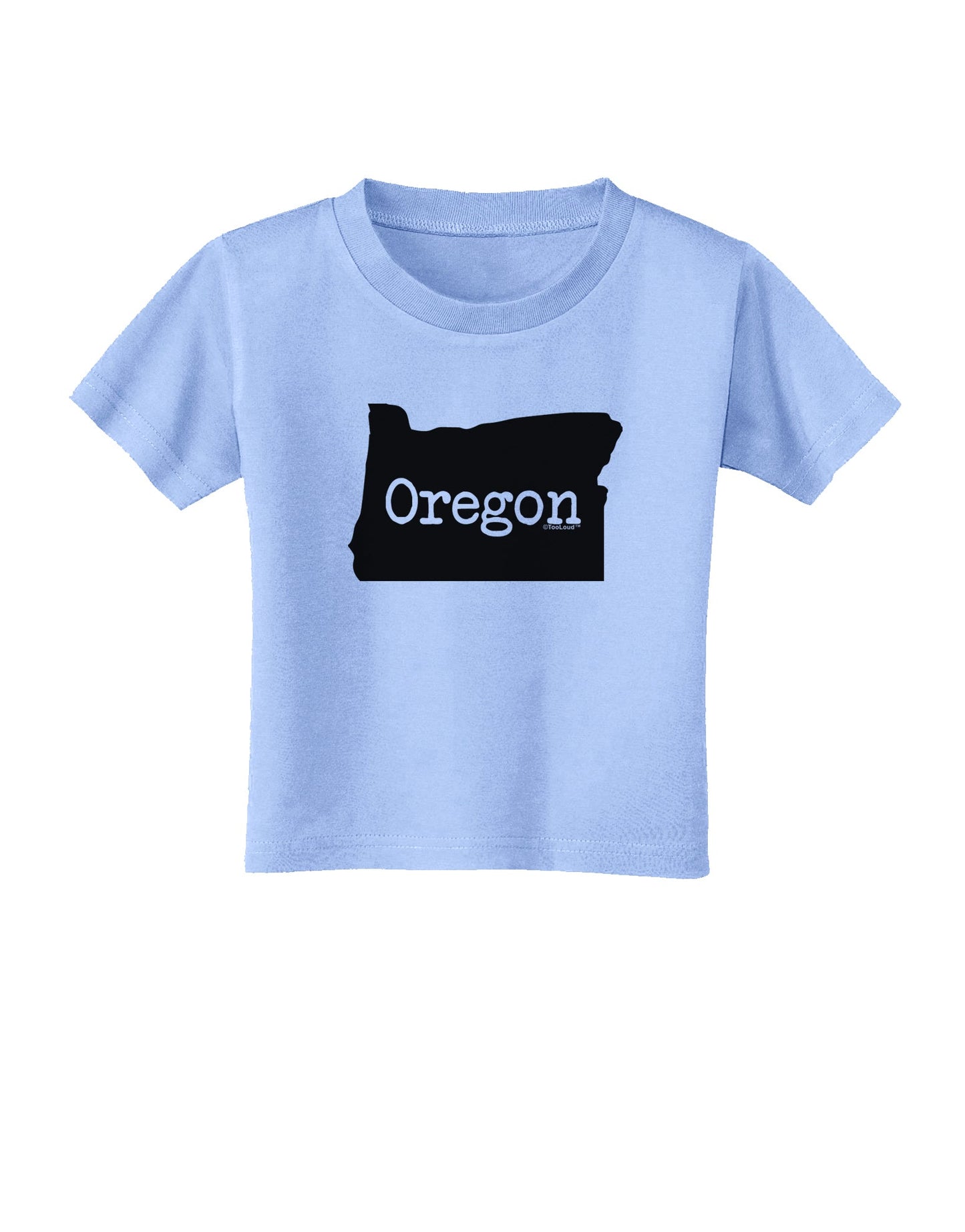 Oregon - United States Shape Toddler T-Shirt by TooLoud-Toddler T-Shirt-TooLoud-Aquatic-Blue-2T-Davson Sales