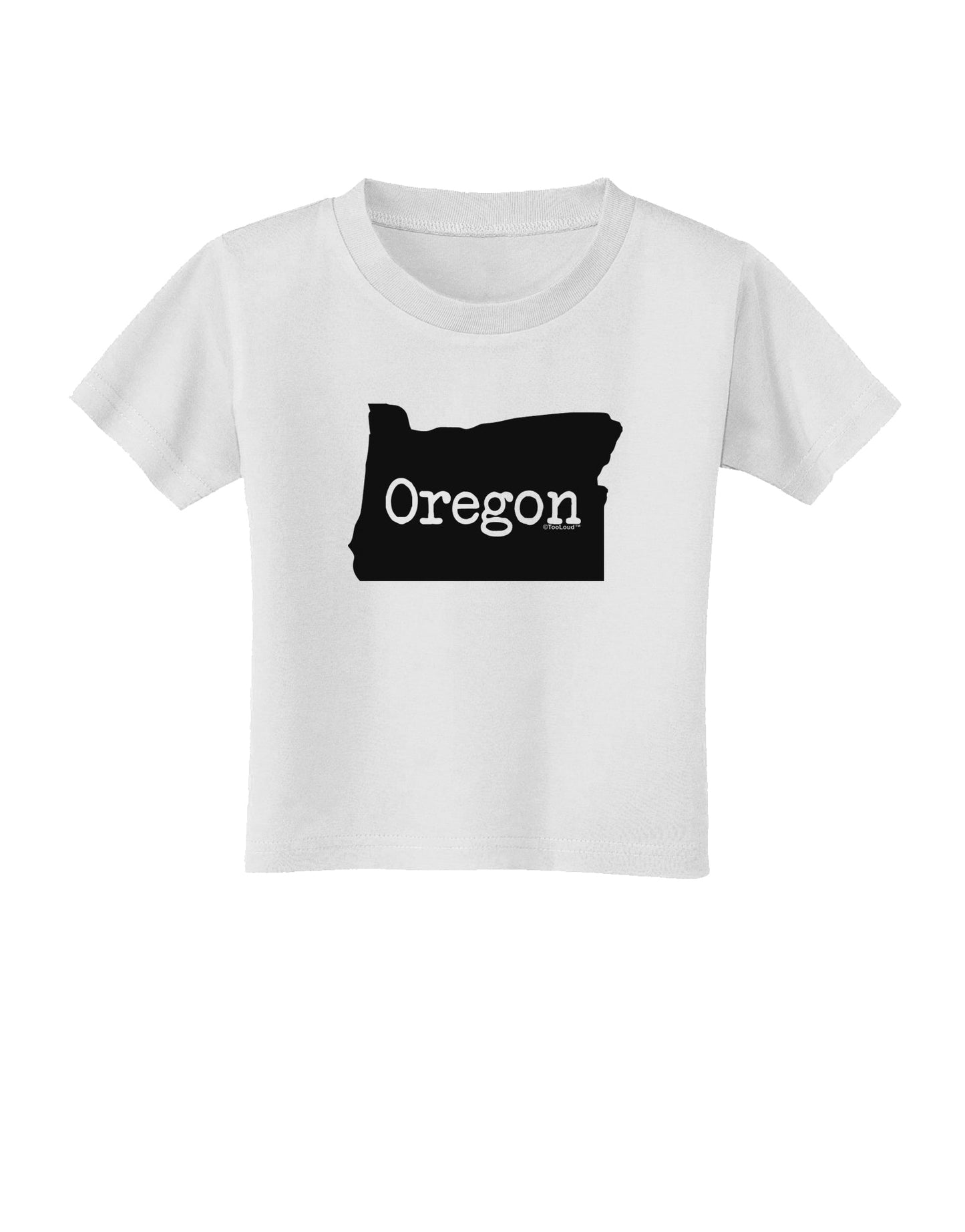 Oregon - United States Shape Toddler T-Shirt by TooLoud-Toddler T-Shirt-TooLoud-White-2T-Davson Sales