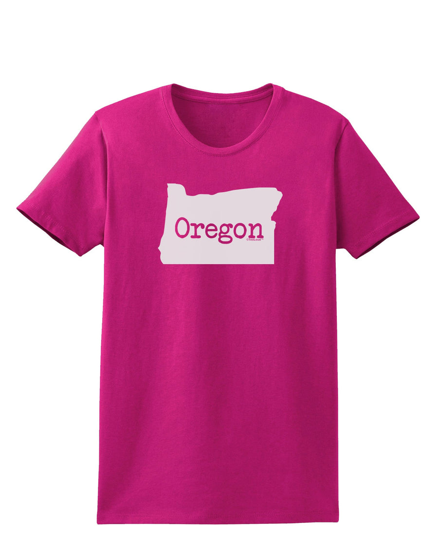 Oregon - United States Shape Womens Dark T-Shirt by TooLoud-Womens T-Shirt-TooLoud-Black-X-Small-Davson Sales