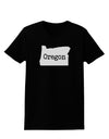 Oregon - United States Shape Womens Dark T-Shirt by TooLoud-Womens T-Shirt-TooLoud-Black-X-Small-Davson Sales