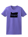 Oregon - United States Shape Womens T-Shirt by TooLoud-Womens T-Shirt-TooLoud-Violet-X-Small-Davson Sales