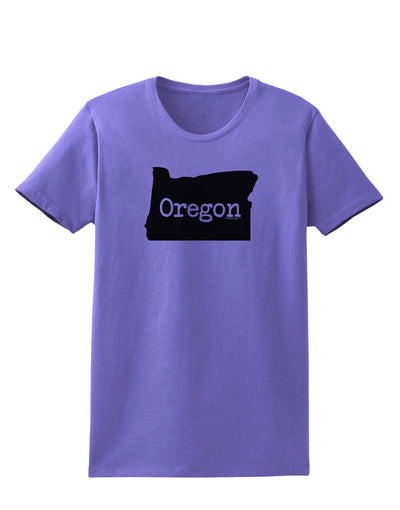 Oregon - United States Shape Womens T-Shirt by TooLoud-Womens T-Shirt-TooLoud-Violet-X-Small-Davson Sales