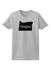 Oregon - United States Shape Womens T-Shirt by TooLoud-Womens T-Shirt-TooLoud-AshGray-X-Small-Davson Sales