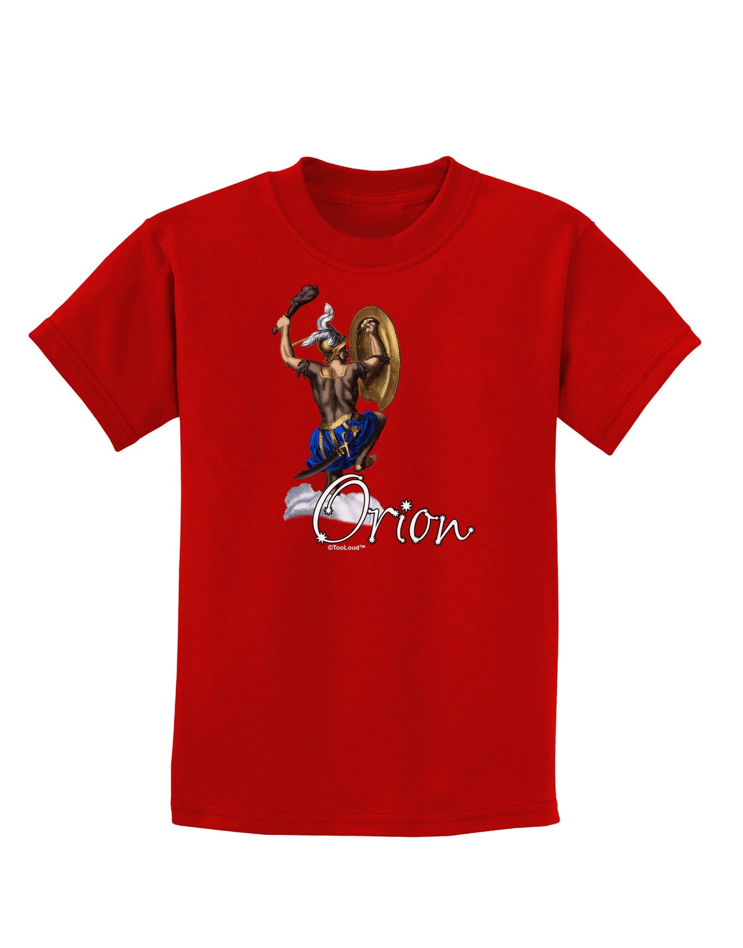Orion Color Illustration Childrens Dark T-Shirt-Childrens T-Shirt-TooLoud-Red-X-Small-Davson Sales