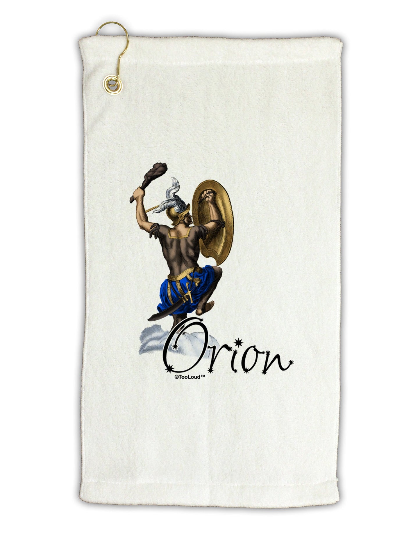 Orion Color Illustration Micro Terry Gromet Golf Towel 11"x19-Golf Towel-TooLoud-White-Davson Sales