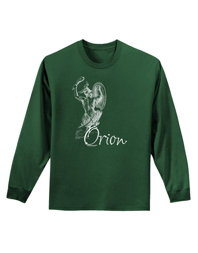 Orion Illustration Adult Long Sleeve Dark T-Shirt-TooLoud-Dark-Green-Small-Davson Sales