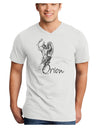 Orion Illustration Adult V-Neck T-shirt-Mens V-Neck T-Shirt-TooLoud-White-Small-Davson Sales