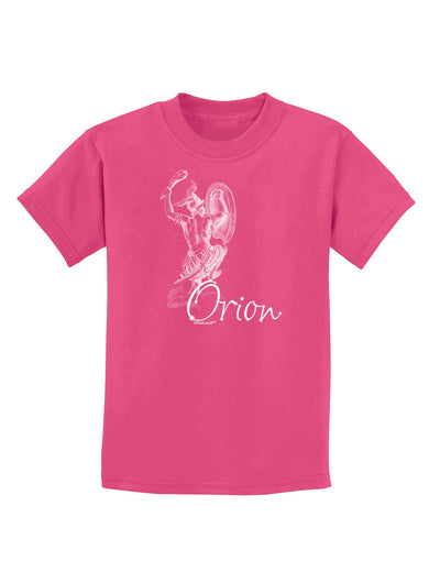 Orion Illustration Childrens Dark T-Shirt-Childrens T-Shirt-TooLoud-Sangria-X-Small-Davson Sales