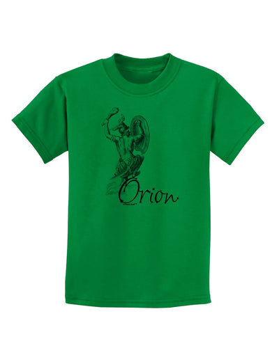 Orion Illustration Childrens T-Shirt-Childrens T-Shirt-TooLoud-Kelly-Green-X-Small-Davson Sales