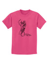 Orion Illustration Childrens T-Shirt-Childrens T-Shirt-TooLoud-Sangria-X-Small-Davson Sales