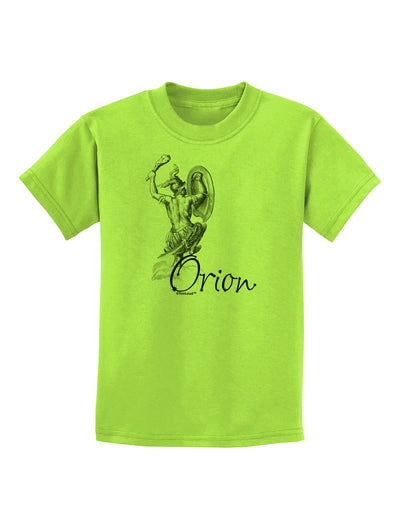 Orion Illustration Childrens T-Shirt-Childrens T-Shirt-TooLoud-Lime-Green-X-Small-Davson Sales