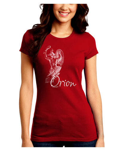 Orion Illustration Juniors Crew Dark T-Shirt-T-Shirts Juniors Tops-TooLoud-Red-Juniors Fitted Small-Davson Sales