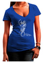 Orion Illustration Juniors V-Neck Dark T-Shirt-Womens V-Neck T-Shirts-TooLoud-Royal-Blue-Juniors Fitted Small-Davson Sales