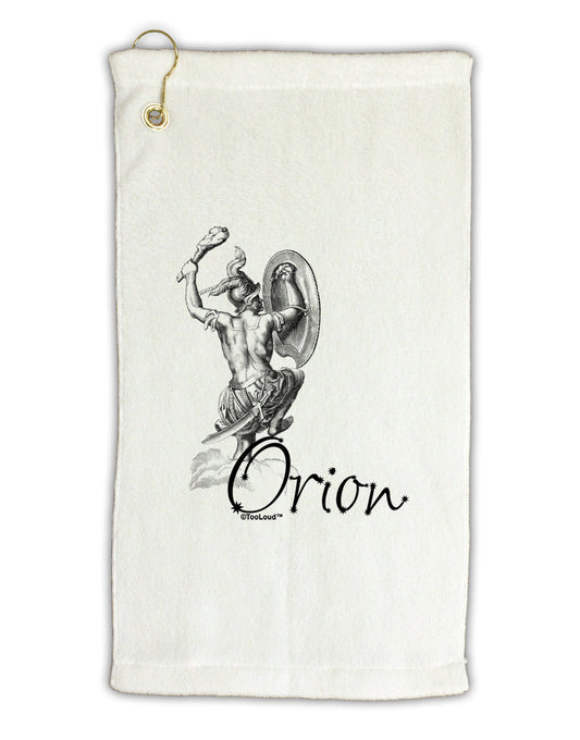 Orion Illustration Micro Terry Gromet Golf Towel 11"x19-Golf Towel-TooLoud-White-Davson Sales