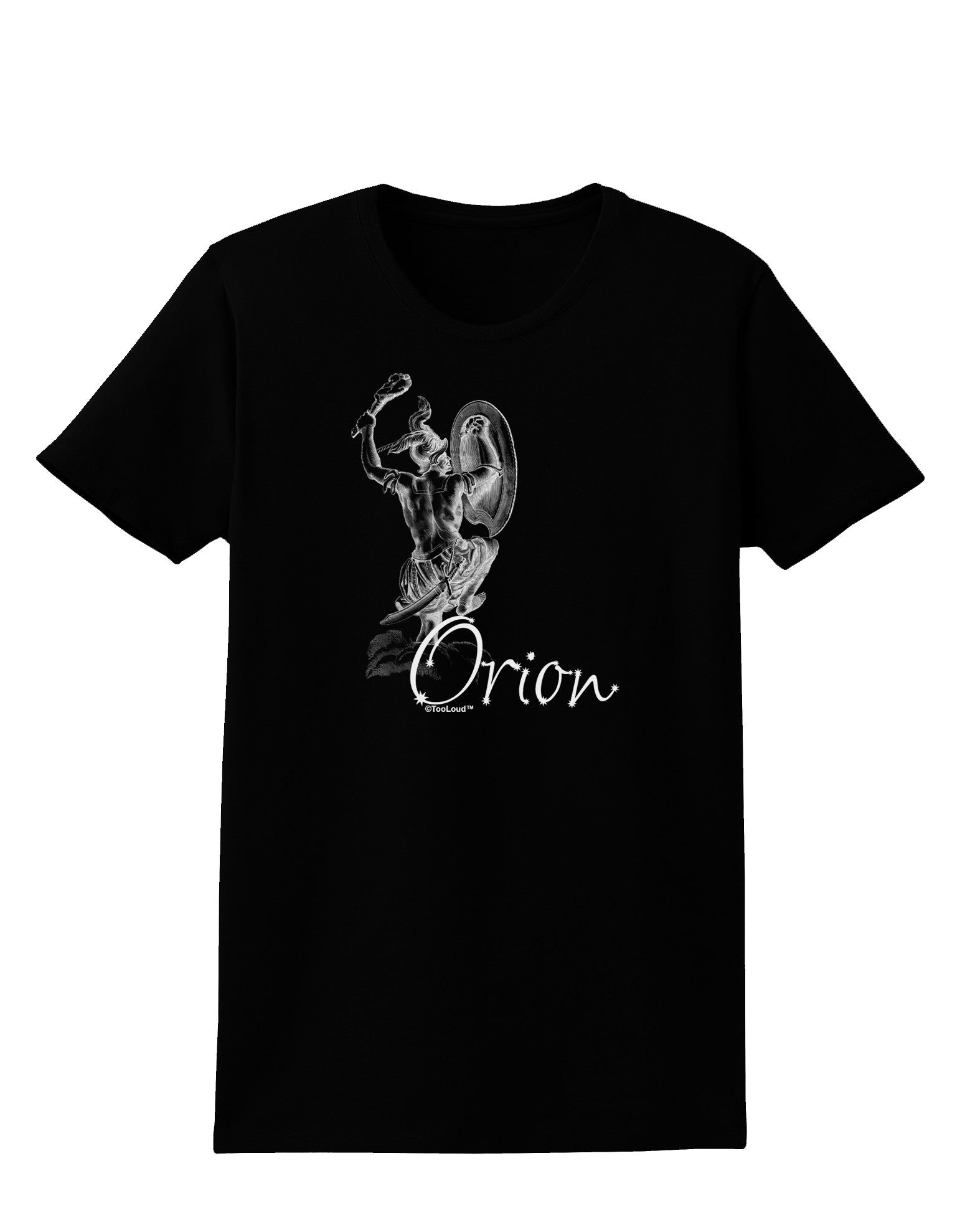 Orion Illustration Womens Dark T-Shirt-TooLoud-Black-X-Small-Davson Sales